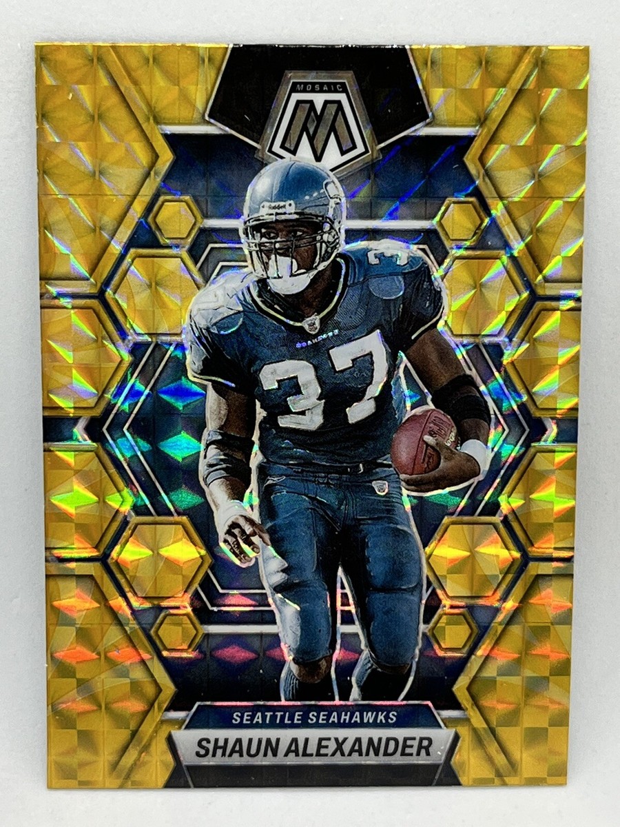 2023 Panini Mosaic Shaun Alexander Yellow Reactive Prizm #226