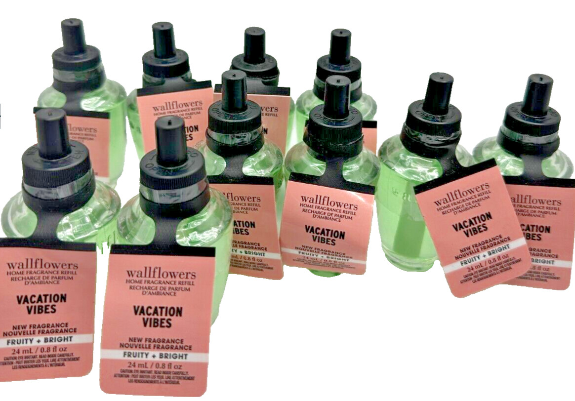 NEW Bath Body Works Lot of 10 Vacation Vibes Wallflowers Plu