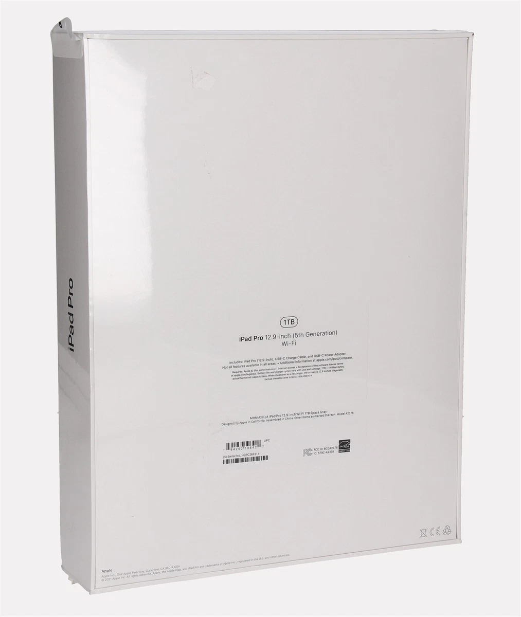 Apple 12.9-inch iPad Pro (Wi‑Fi, 1TB) - Space Gray 194252196427 | eBay