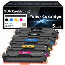 W2110A For HP 206A 206X Toner W2110X Laserjet Pro MFP M283cdw M283fdw Lot