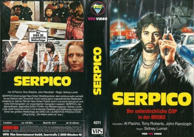 Serpico - Al Pacino, John Randolph, Tony Roberts - FSK 18 (VHS Cassette)