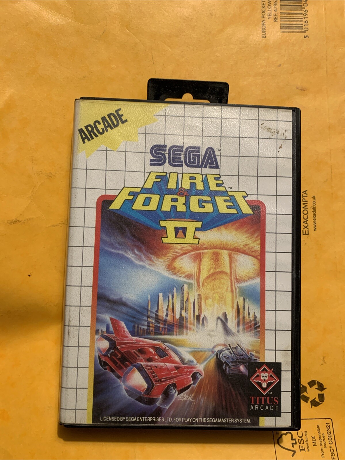 Fire And Forget II 2 Sega Master System Boxed Sehr Selten Retro Pal Vintage