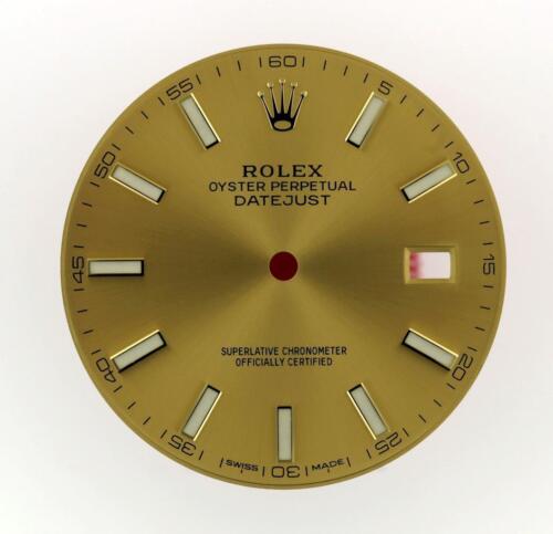 Original Men's Rolex Datejust 41mm 126333 126303 Champagne Stick 2Tone #B2
