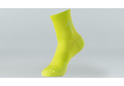Specialized soft air mid logo sock hyper green l