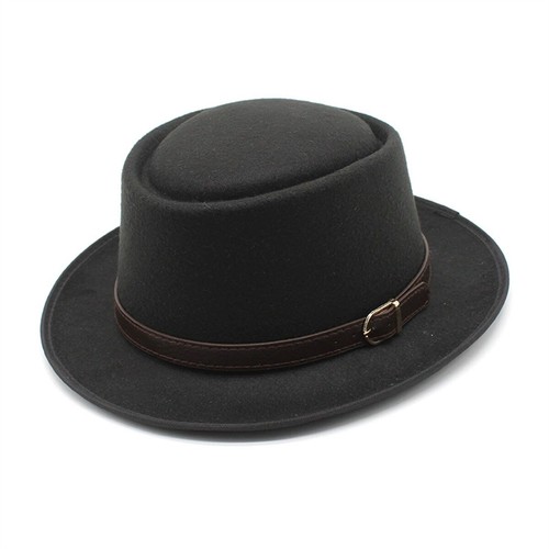 Pork Pie Hut Flat Top Fedora Hut Vintage Panamahut klassisch Jazzhut Sonnenhut - Bild 15 von 20