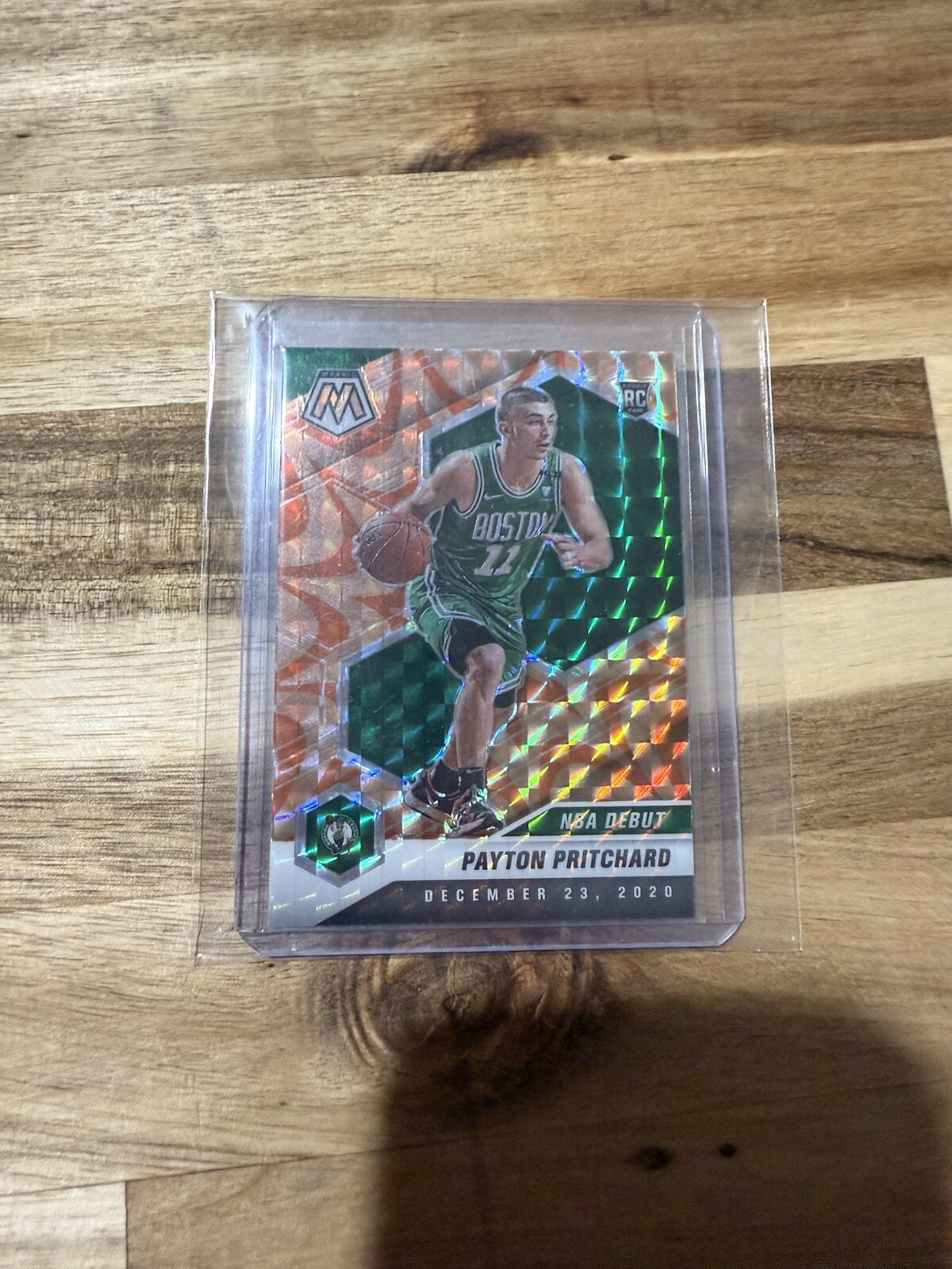 2020-21 Panini Mosaic NBA Debut Orange Reactive Payton Pritchard