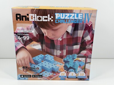 Aniblock Puzzle Challenger IV STEM Kickstarter Sealed Pacoware Blue Yellow