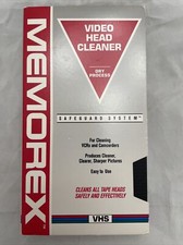 Memorex VHS Head Cleaner Video Head Cleaning SAFEGUARD SYSTEM 1990s Vintage