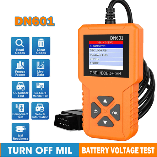 DNOSE DN601 Auto 12V Batterie Spannung Tester OBD2 Scanner Code Reader für JEEP