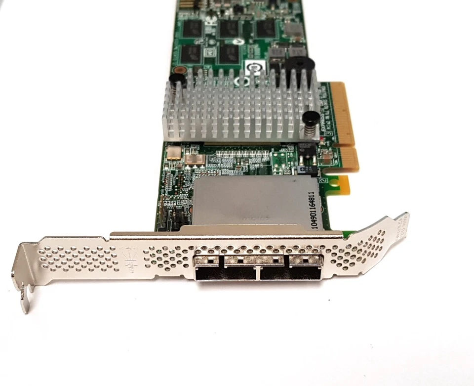 HP LSI Logic PCI-e Low Profile SAS RAID Controller L3-25152-56A 9280-8E - Image 3 of 4