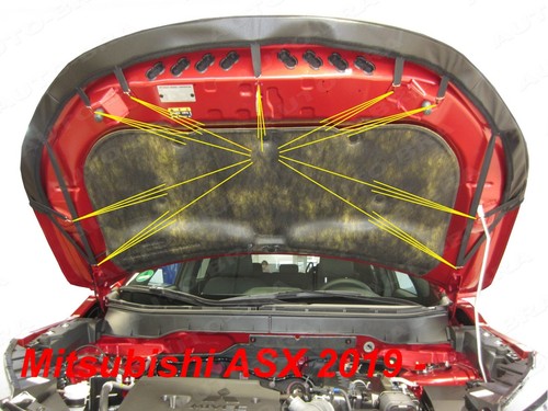 Carbon Optik BRA für Mitsubishi ASX Bj. 2019-2023 Steinschlagschutz Haubenbra - Picture 3 of 5