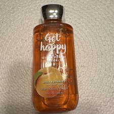 NEW 1 BATH  BODY WORKS GET HAPPY WHITE PEACH SANGRIA BODY WASH SHOWER GEL 10 OZ