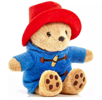Klassischer Paddington Bär 12 cm weiche Bohne Plüschtier geeignet ab Geburt brandneu