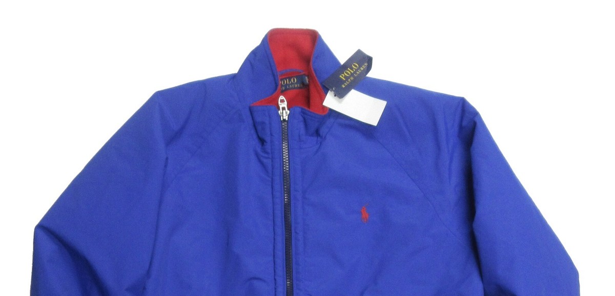 Polo Ralph Lauren Men's Royal Blue/Red Fleece Lined Full Zip