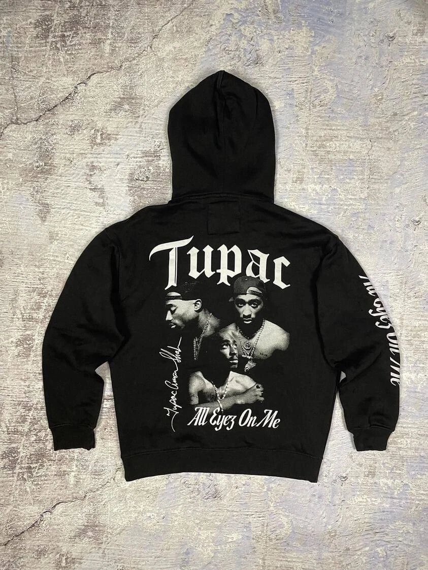 толстовка hoodie pull&bear tupac all eyez on me S/M