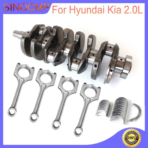 Crankshaft 2311023710 & Con Rods & Bearing Set for Hyundai Tucson Kia