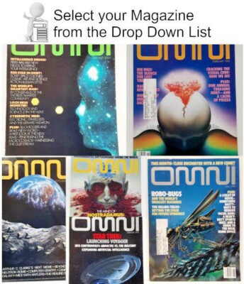 1970s-1990s OMNI Magazine Collection-  Your Choice of 50 Issues
