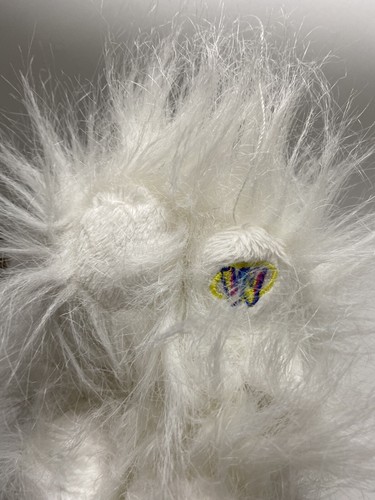 GANZ Webkinz Lil' Kinz White Yorkie Puppy Dog Plush Animal Toy Long Hair Bow - Picture 4 of 6