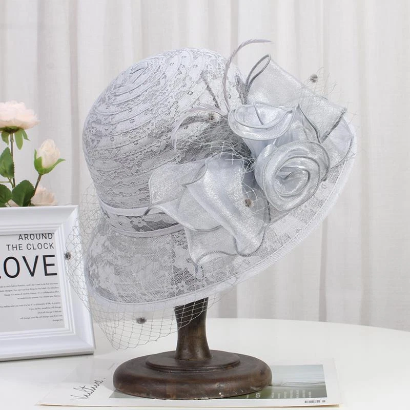 British Chic Women’S Sweet Derby Party Sun Hat Church Dress Hat Cap - Image 2 of 4