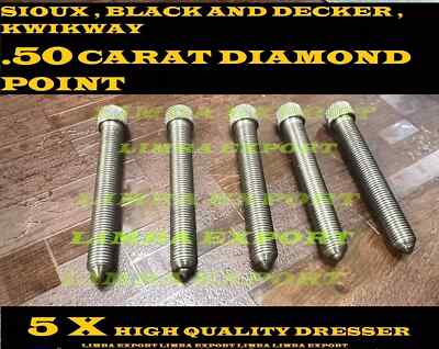 #ad 5 pcs VALVE SEAT DIAMOND DRESSER STONE 0.5 CARAT 3 8quot; X 24 TPI for Sioux B amp; D $76.99