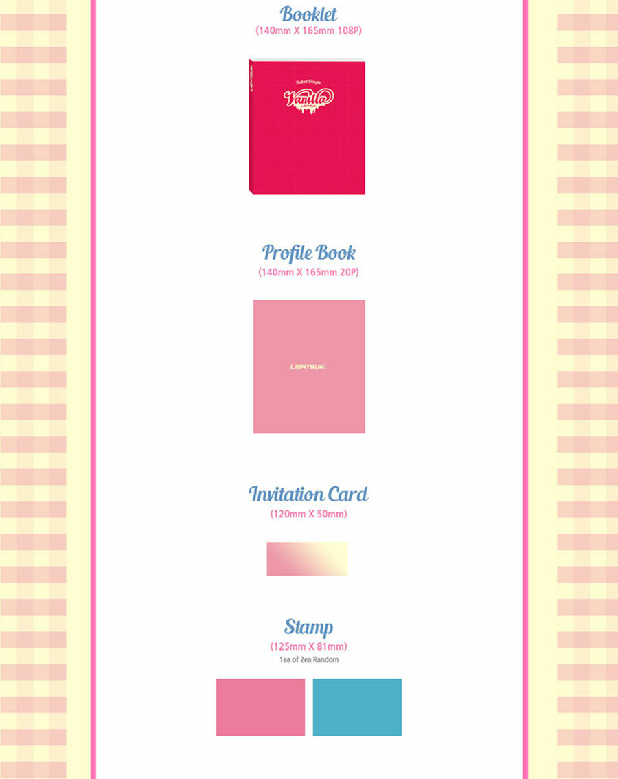 希少品✨✨ LIGHTSUM  Vanilla サイン入りアルバム CD付き LIGHTSUM [VANILLA] 1st Single Album CD+POSTER+Photo Book+