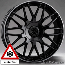 18 Zoll MX7 Felgen 8x18 5x114,3 ET40 schwarz matt mit pol. Rand für Subaru
