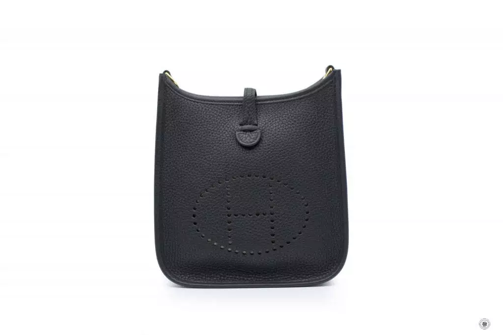 BNIB Hermes Mini Evelyne 16 TPM e Cross Body Bag Black Color Palladium