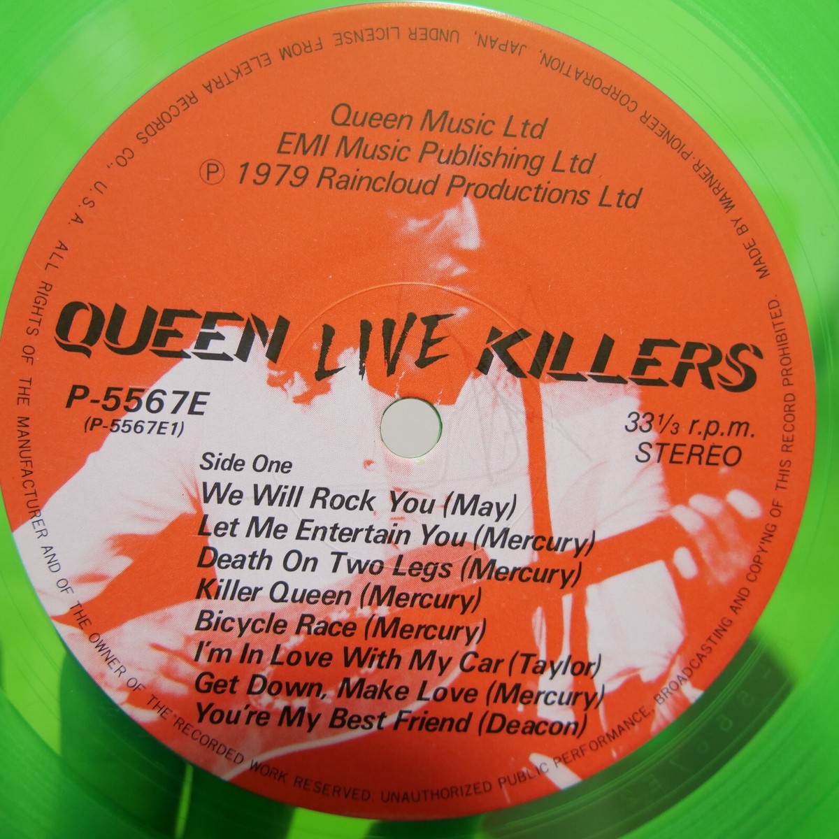 QUEEN / LIVE KILLERS JAPAN ISSUE DOUBLE LP RED&GREEN WAX W