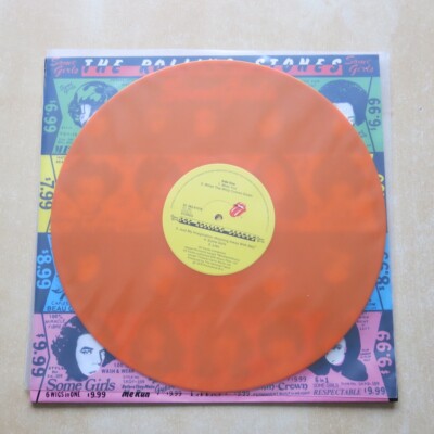 THE ROLLING STONES Some Girls Dutch orange vinyl LP in die-cut sleeve 1978