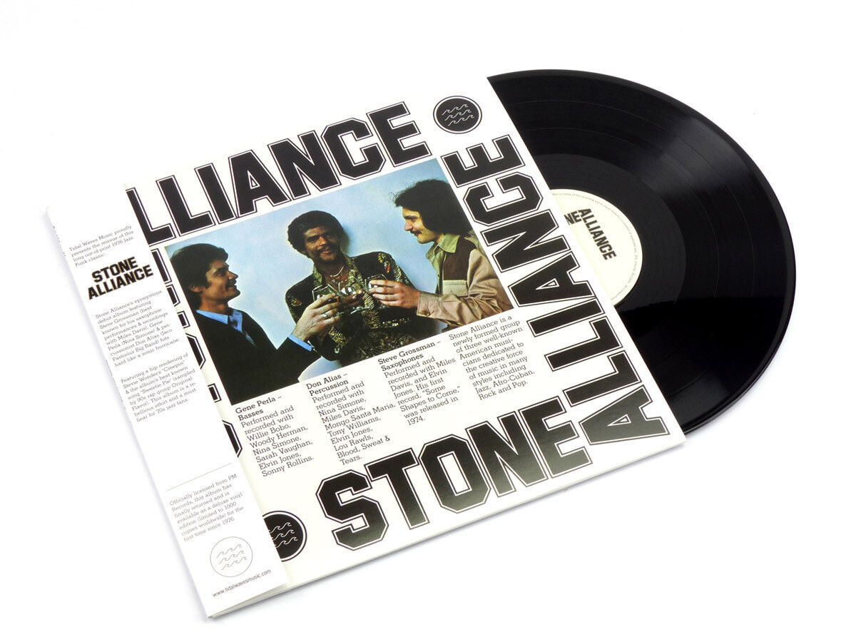 Stone Alliance Vinyl LP Record! Steve Grossman Gene Perla Don Alias Jazz Fusion!