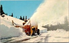 Snow Blower Truck Rocky Mountain National Park Colorado VTG Postcard Unposted A9