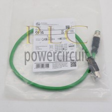 NEW IFM EFECTOR EVC924 Ethernet connection cable CAT5 M12 RJ45 0.5 Meter 1PCS