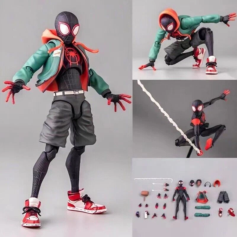 Spiderman Miles Morales PVC Action Figure Toy Across the Spider