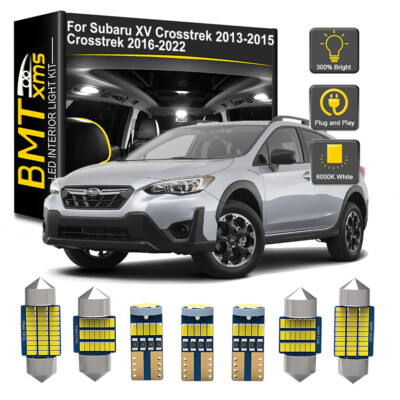 8x Interior LED Light Bulb For Subaru XV Crosstrek 2013-2015 Crosstrek 2016-2022