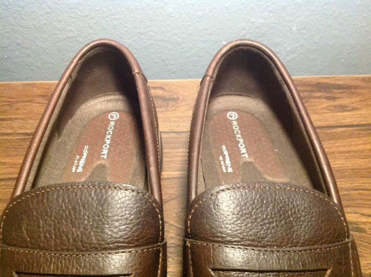 Rockport NWOB brown lightweight casual loafers US Mens sz 