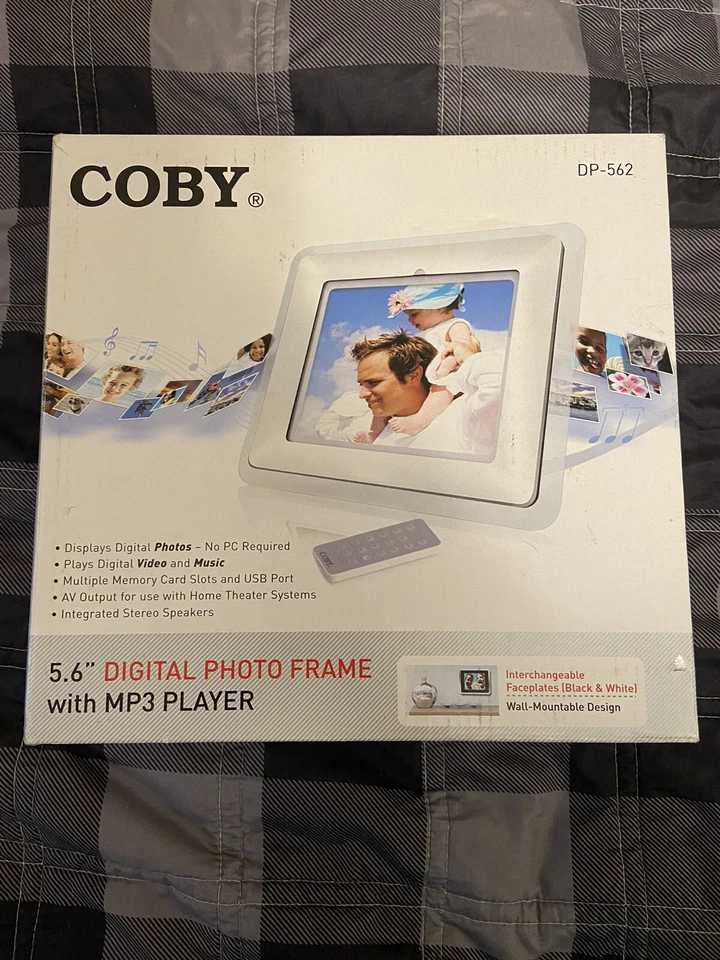 COBY 5.6” Digital Photo Frame with Built-in MP3 Player and Stereo Speakers - Image 2 of 4