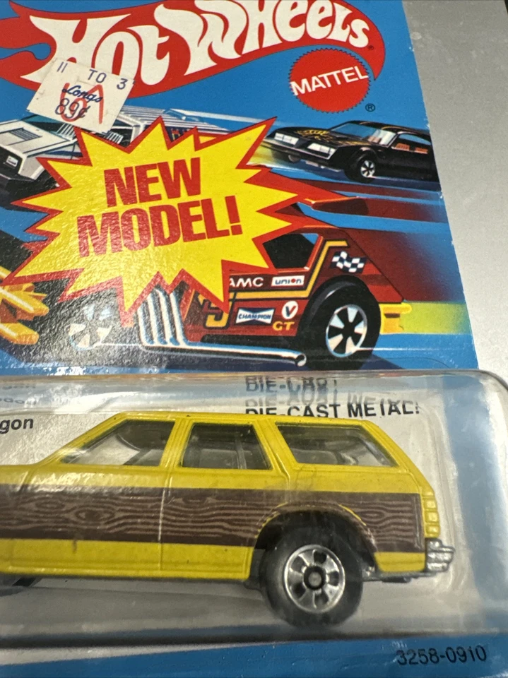 1981 MATTEL HOT WHEELS - Yellow and Brown Aries Wagon New Model 3258 - Image 4 of 4