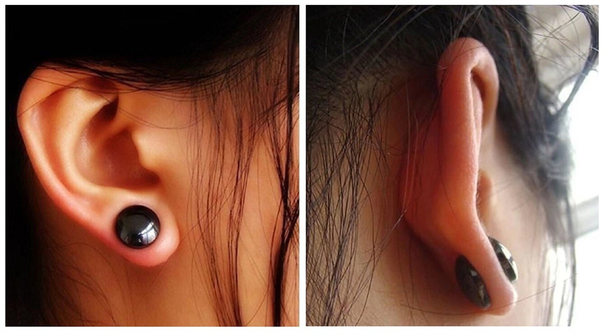 KOOBODY Lot De 2 Jauges D'oreille De Lune, Plug De Selle