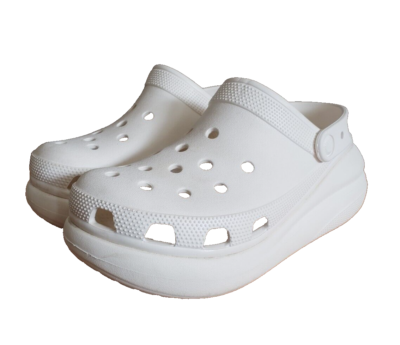 Crocs Classic Crush Platform Clog White Mens 7 Women's 9 207521