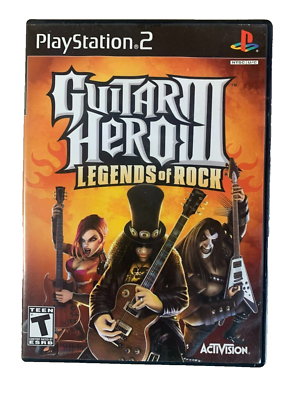 GUITAR HERO III: Legends of Rock (Playstation 2) - - - **DISQUE SEULEMENT** (sans étui) EUR 6,65