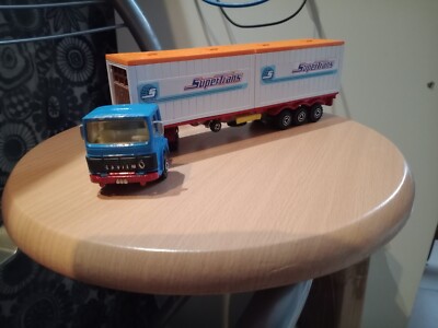 1/100 #214 SAVIEM Container-LKW - Majorette - Majorette 200 Serie EUR 61,30 - PicClick DE