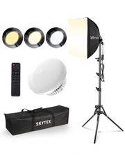 Softbox Lighting Kit 16x16in Soft Box 1Pack Upgrade 135W 2700-6400K 100V-240V...
