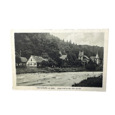 Ansichtskarte Postkarte Thale Treseburg Harz Bode Partie Villen Ungelaufen