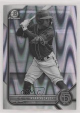 2022 Bowman Draft Chrome Black & White RayWave Refractor Ryan Reckley 1u6