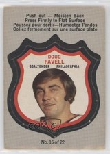 1972-73 O-Pee-Chee Player's Crests Doug Favell #16 04y8