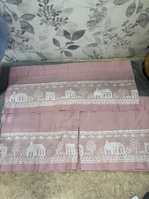 Vintage Pink Country Cottage Valance/Curtains Country Cottage