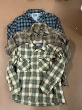3 Vintage Pendleton Wool Shirts Board Field Jacket Large Plaid 50s 60s 70s