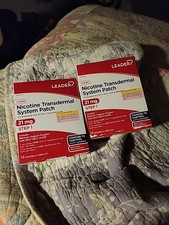 Leader 21mg Nicotine Transdermal System Patch 14 Patches 2 Week Kit Exp. 01/2026