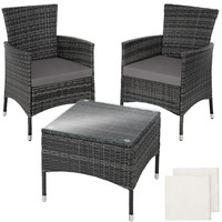 Polyrattan GartenmöBel Sitzgruppe Garten Set RattanmöBel Essgruppe 2 Personen