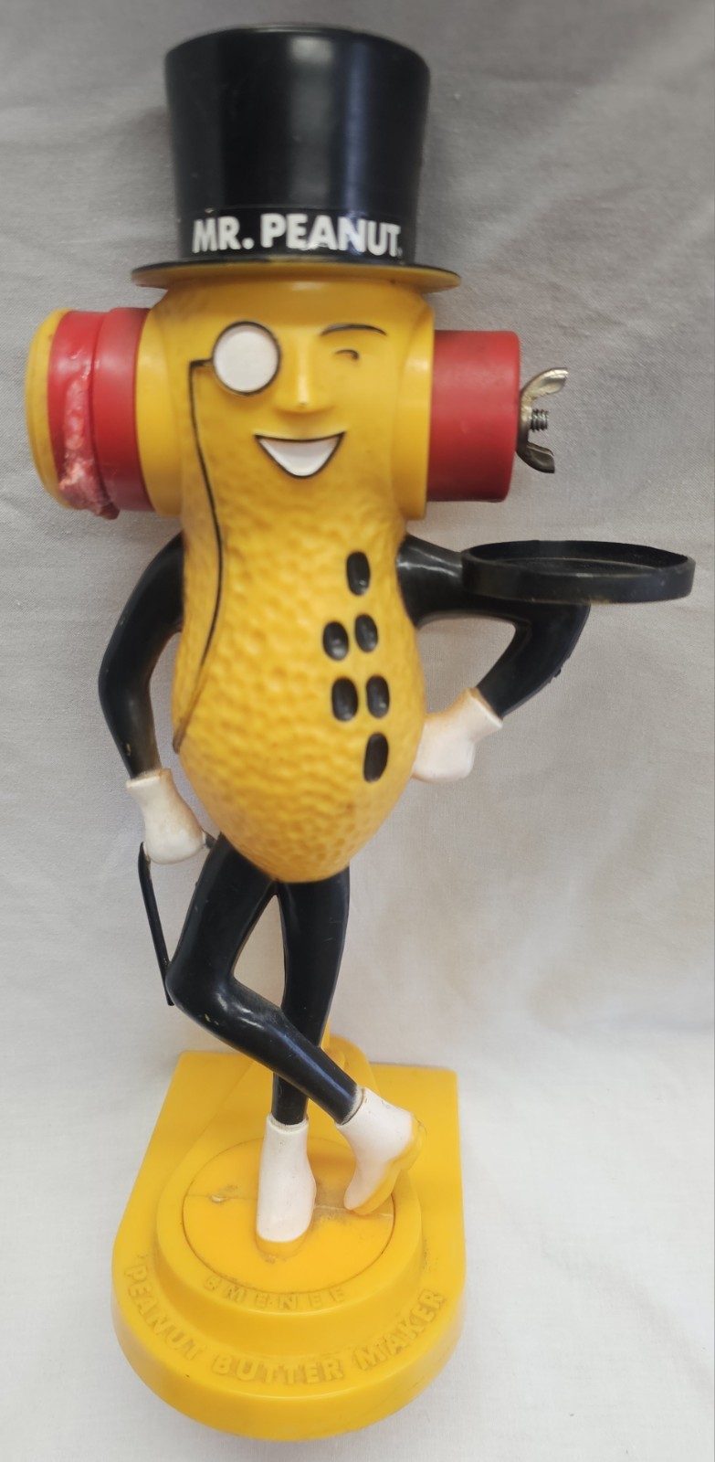 Vintage 1960's Mr. Peanut Planters Nuts Peanut Butter Maker Emenee Statue Figure